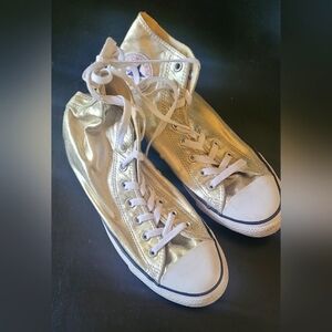 Gold Chucks Size 9 Mens/11 Womens
